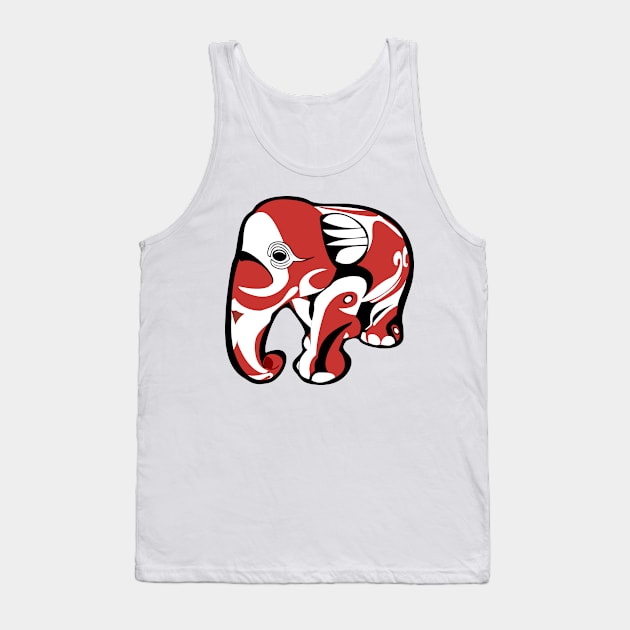 Indo Elephants Tank Top by GR8DZINE